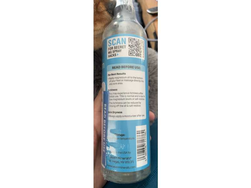 Seven Minerals Pure Magnesium Oil Spray, 12 fl oz/355 mL