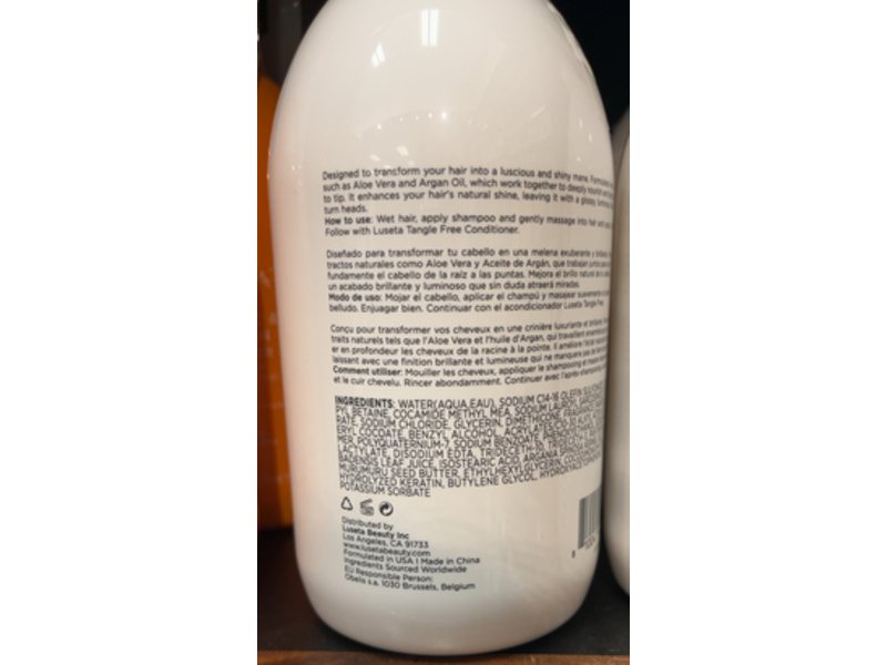 Luseta Tangle Free Shampoo, 16.9 fl oz/500 mL