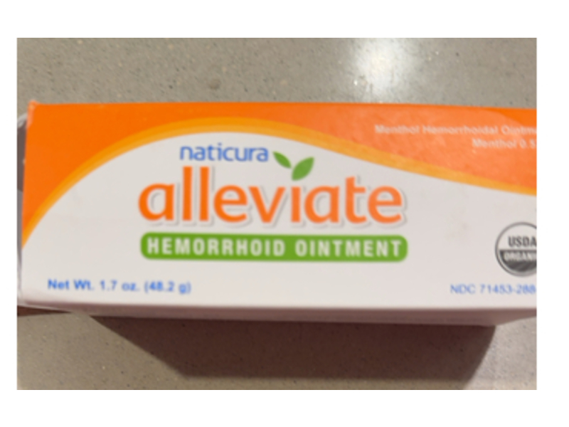 Naticura Alleviate Hemorrhoid Treatment Ointment, 1.7 oz/48.2 g