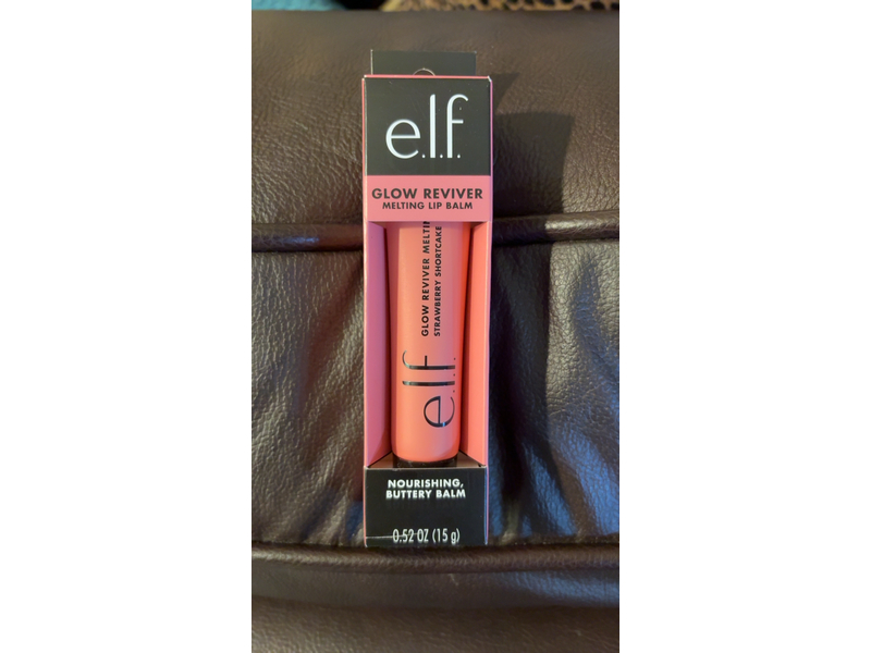 e.l.f. Glow Reviver Melting Lip Balm, Strawberry Shortcake, 0.52 oz/15 g