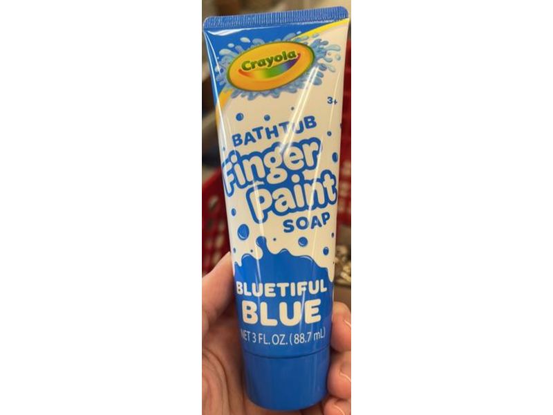 Crayola Bathtub Finger Paint Soap, Bluetiful Blue, 3 fl oz/88.7 mL