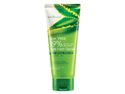 Soo Beaute Gentle Foam Facial Cleanser, Aloe Vera, 150 mL