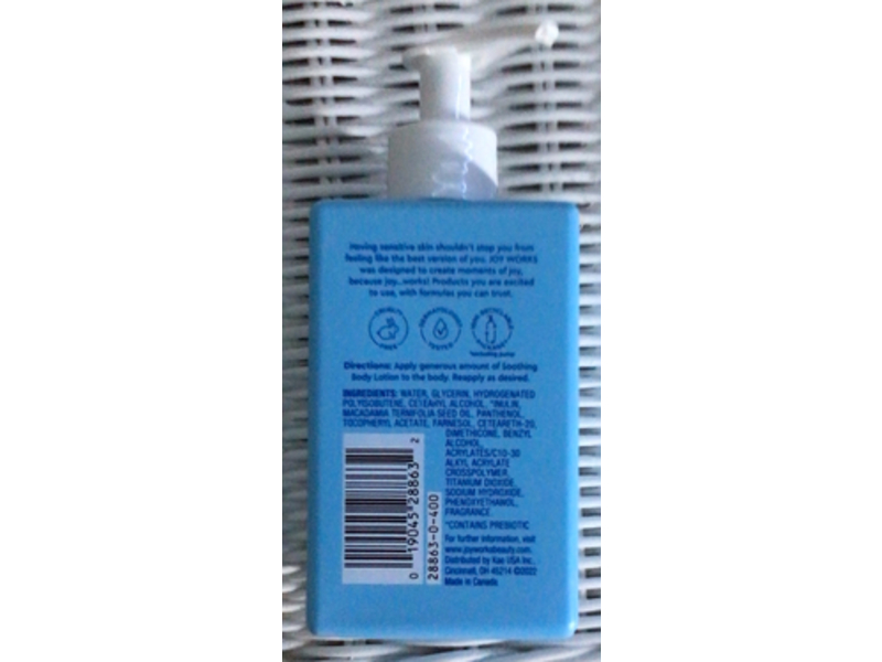 Joy Works Soothing Body Lotion, 10 fl oz/296 mL
