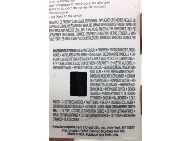 L'Oreal Paris Voluminous Miss Manga Rock Waterproof Mascara, Blackest Black, 0.27 fl oz/8 mL
