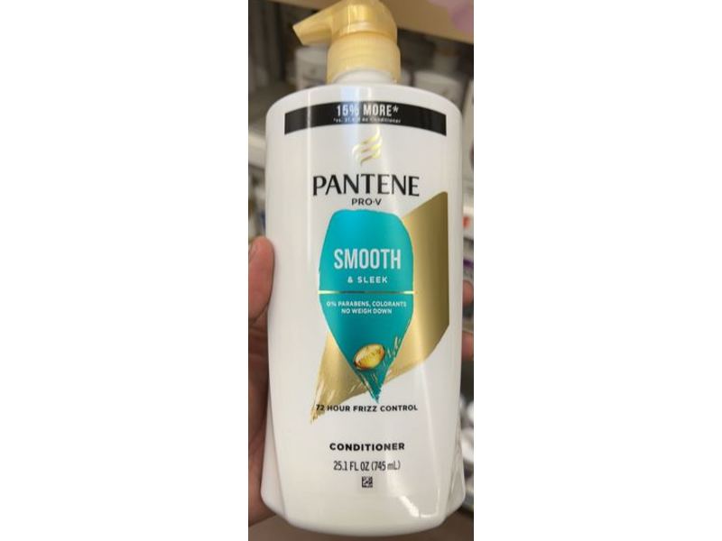 Pantene Pro-V Conditioner, Smooth & Sleek, 25.1 fl oz/745 mL