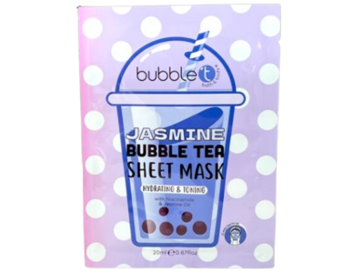 Bubble Cosmetics Bubble Tea Sheet Mask, Jasmine, 0.67 fl oz/20 mL