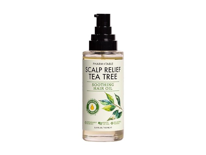 Pharm To Table Scalp Relief Tea Tree Hair Oil, 3.3 fl oz/100 mL