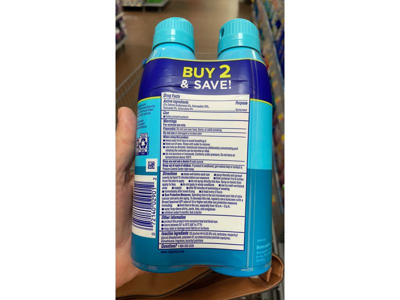 Coppertone Kids Sunscreen Spray, SPF 50, 5.5 oz/156 g, Pack Of 2