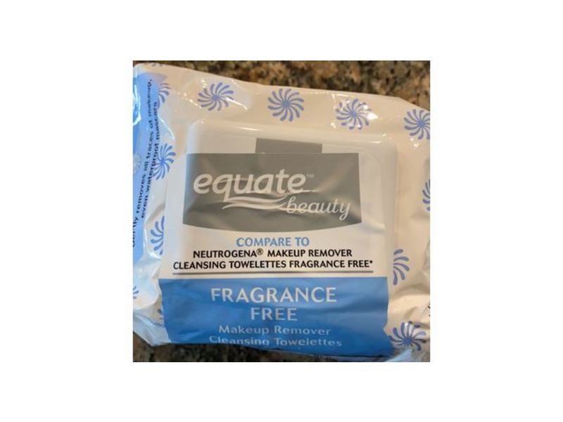 Equate Beauty Makeup Remover Cleansing Towelettes, Fragrance Free, 40 Ct