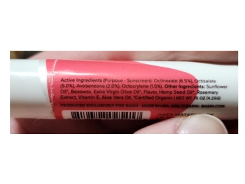 Basin Juicy Watermelon Lip Balm, 0.15 oz/4.25 g