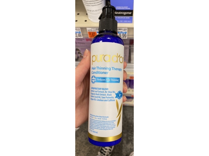 Purad'Or Hair Thinning Therapy Conditioner, 8 fl oz/236.6 mL