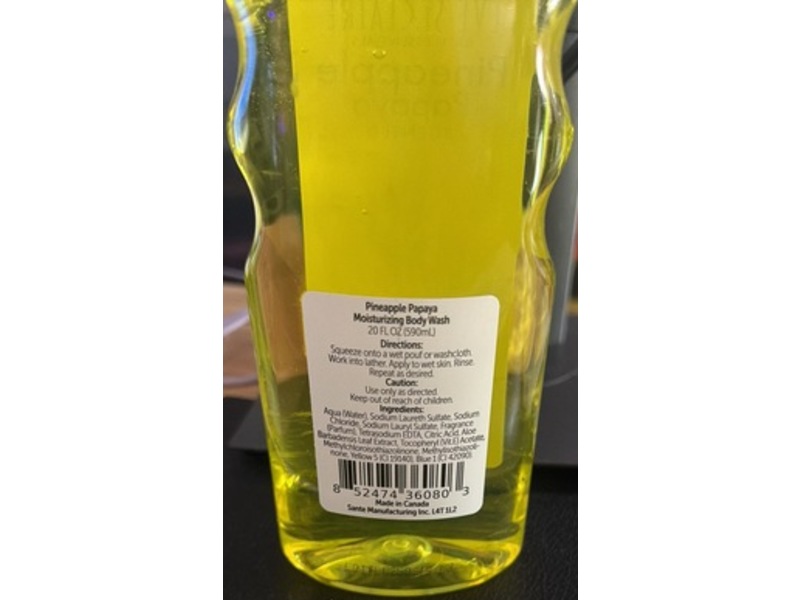 Eve St. Claire Moisturizing Body Wash, Pineapple Papaya, 20 fl oz/590 mL