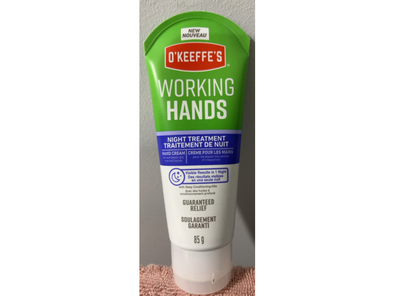 O'Keeffe's Working Hands Night Treatment Hand Cream, 85 g