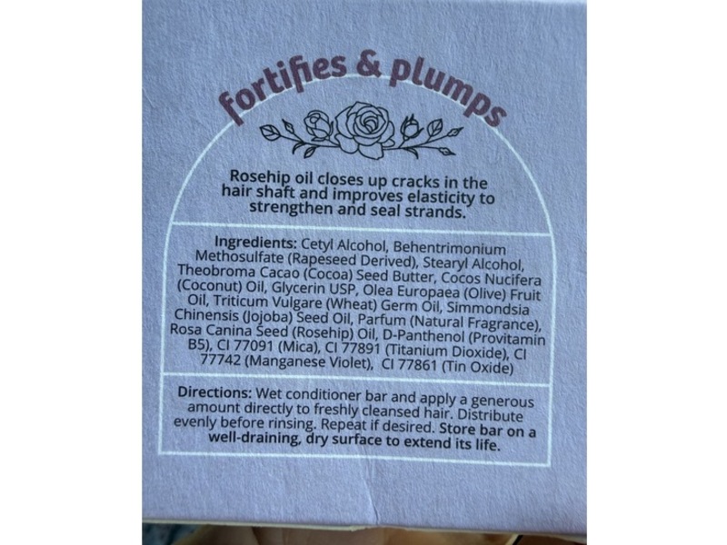 Sunniemade Strengthening Conditioner Bar, Super Bloom, 1.2 oz/34 g