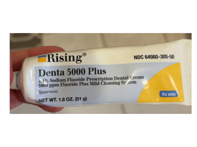 Denta 5000 Plus Dental Cream, Spearmint, 1.8 oz / 51 g, Rising (Rx)