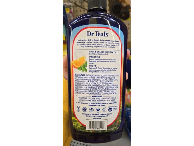 Dr Teals Pure Epsom Salt, Straeberry Serenade, 34 fl oz/1000 mL