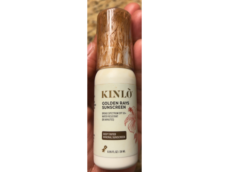 Kinlo Golden Rays Sunscreen, Deep Tinted, 0.95 fl oz/28 mL