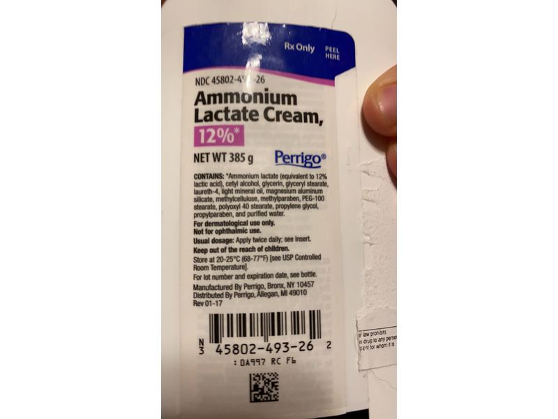 Ammonium Lactate Cream 12%, 385 g Perrigo (RX)
