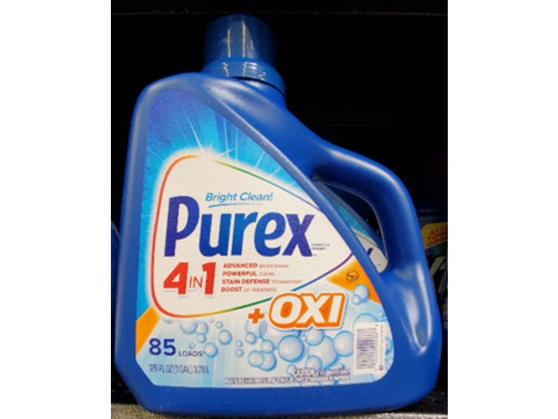Purex 4 in 1 + OXI Liquid Laundry Detergent, 126 fl oz, 85 loads