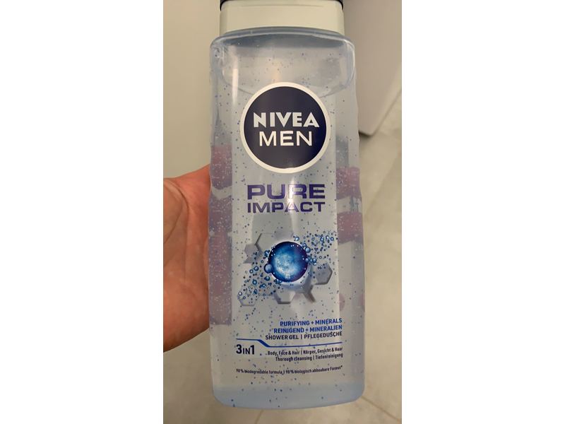 Nivea Shower Gel, Pure Impact, 500 mL