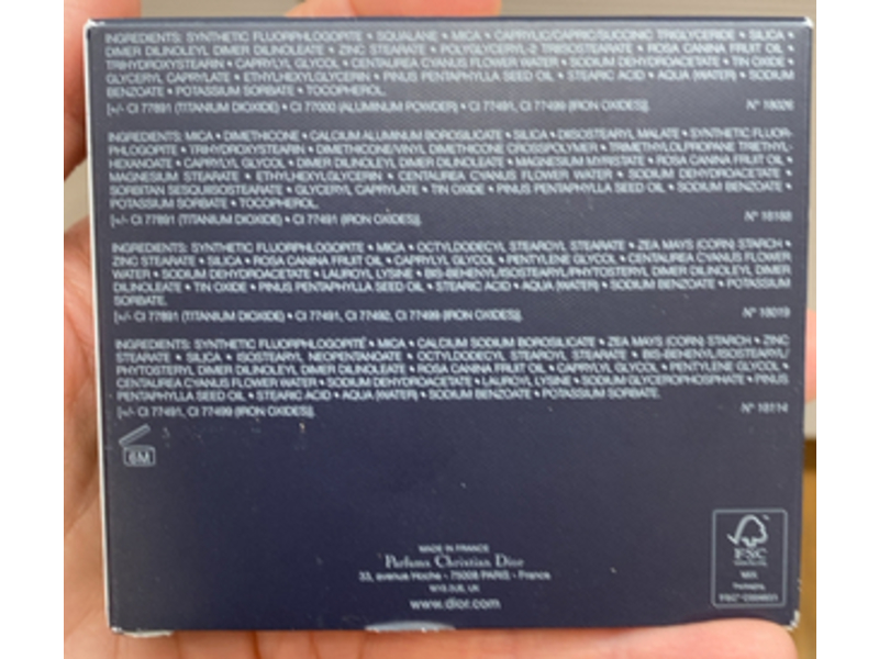 Dior Diorshow 5 Couleurs Eyeshadow, 669 Soft Cashmere, 0.24 oz/7 g