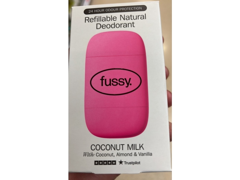 Fussy Refillable Natural Deodorant, Coconut Milk, 40 g