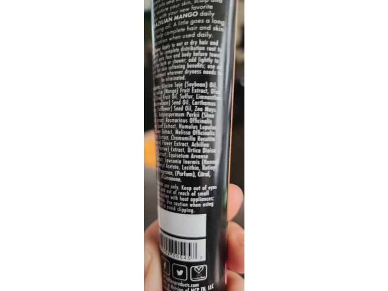 Softee Brazilian Mango Moisture Hair + Body & Scalp Oil, 1.5 fl oz/4.5 mL