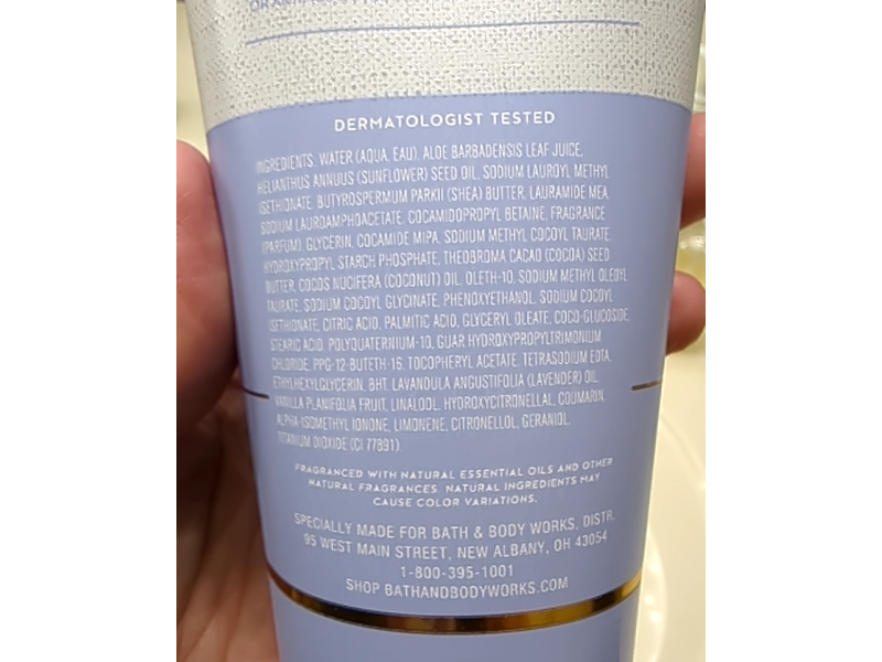 Bath & Body Works Moisturizing Body Wash, Lavender + Vanilla, 10 fl oz/296 mL