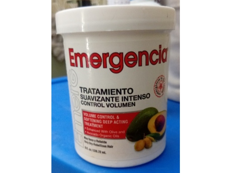 Emergencia Volume Control & Softening Deep Acting Treatment Hair Mask, Olive Oil + Avocado, 8 fl oz/226.72 mL