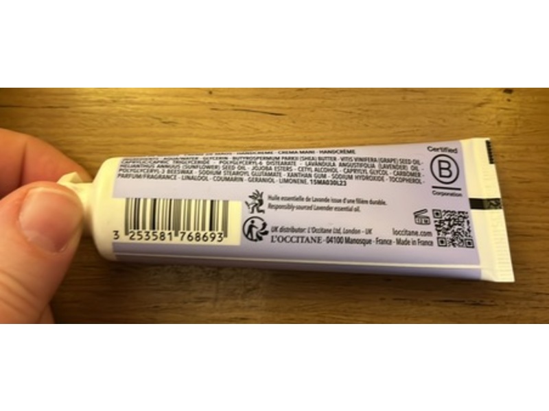 L'Occitane en Provence Hand Cream, Lavender, 1 oz/30 mL