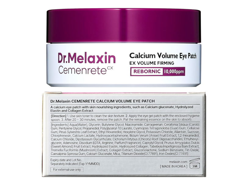 Dr.Melaxin Cemenrete Calcium Volume Firming Eye Patch, 60 Count