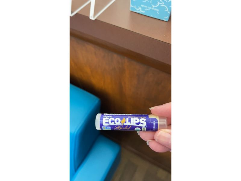 Eco Lips, Lip Balm Gold Organic, 0.15 Ounce