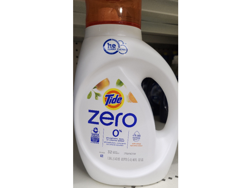 Tide Zero Detergent, 32 Loads, 46 fl oz/1.36 L