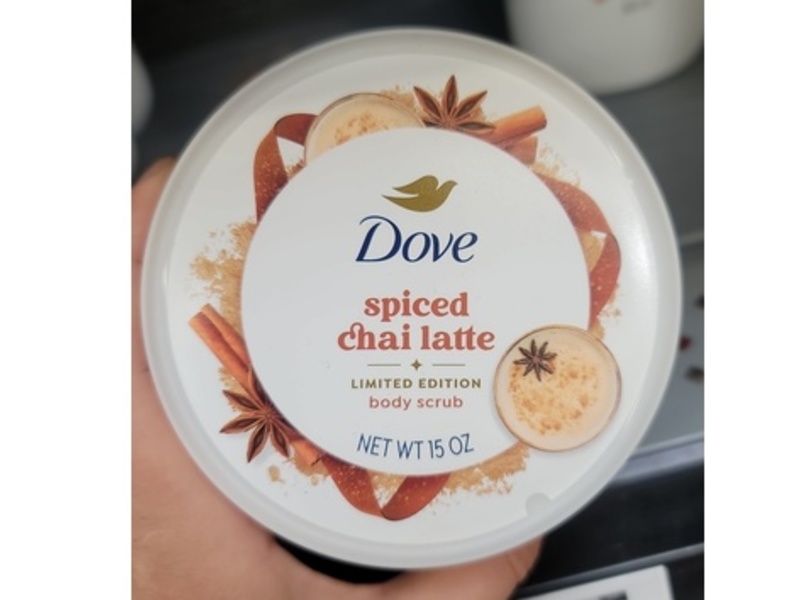 Dove Limited Edition Body Scrub, Spiced Chai Latte, 15 oz/425 g