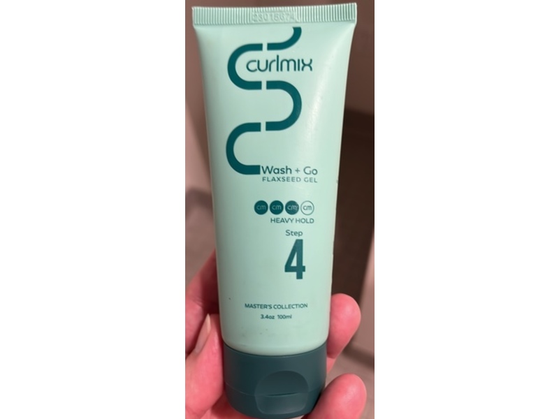 Curlmix Master's Collection Wash + Go Facial Gel, Heavy Hold, Step 4, 3.4 oz/100 mL