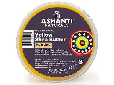 Ashanti Naturals Yellow Shea Butter, Chunky, 10 oz/142 g