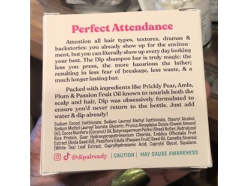 Dip Premium Haircare Shampoo Bar, Fragrance Free, 4 oz/113 g