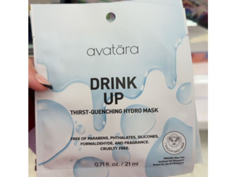 Avatara Drink Up Face Mask, 0.71 fl oz/21 mL