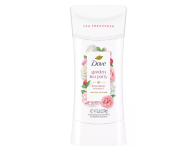 Dove Limited Edition Garden Tea Party Antiperspirant Deodorant, Rose Berry Bouquet, 2.6 oz/74 g