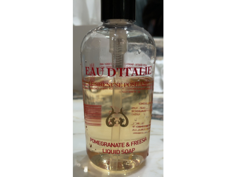 Eau D'Italie Liquid Soap, Pomegranate & Freesia, 10 fl oz/300 mL