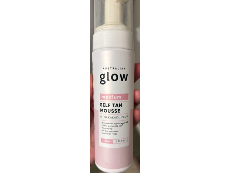 Australian Glow Self Tan Mousse, Medium, 6.76 fl oz/200 mL