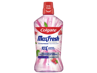 Colgate Max Fresh Mouth Wash, Strawberry, 1 L