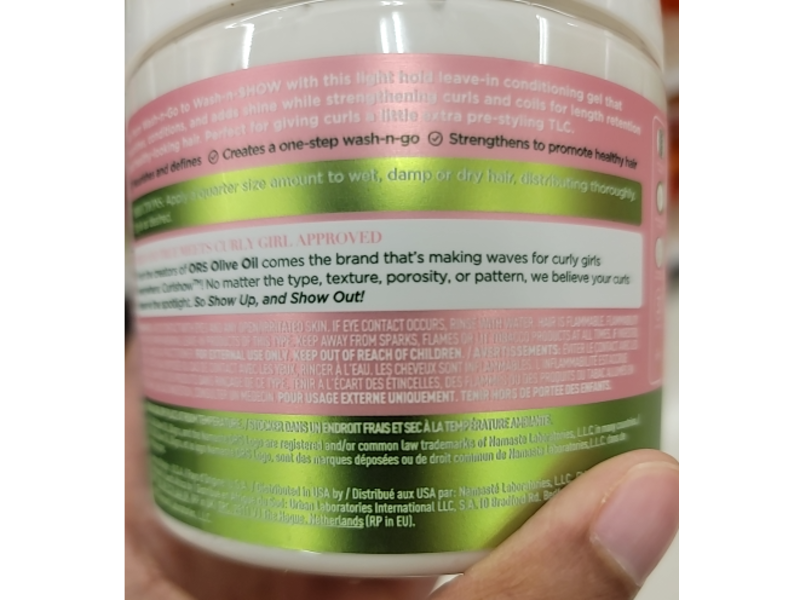 Ors Olive Oil Curlshow 2-In-1 Leave-In Conditioner, Collagen & Avocado Oil, 16 oz/453 g