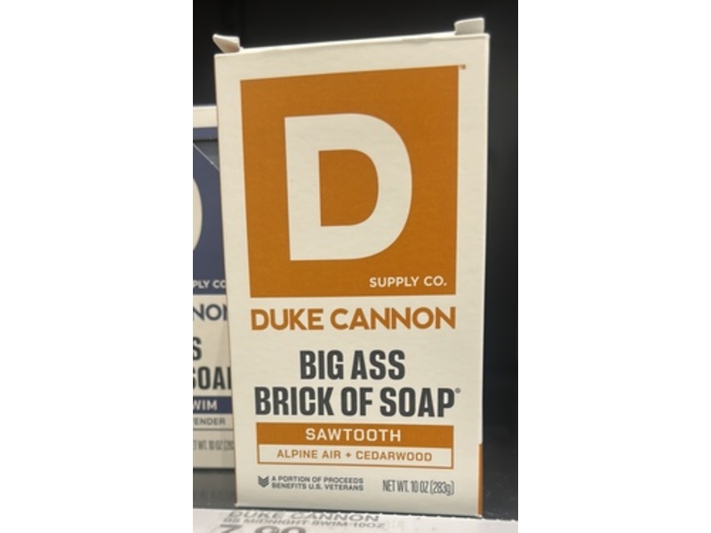 Duke Cannon Supply Co. Big Ass Brick Of Soap, Sawtooth Alpine Air + Cedarwood, 10 oz/283 g