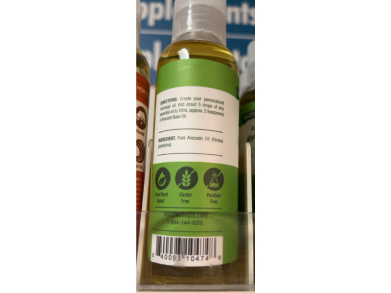 Nature's Truth Aromatherapy Skin Care Oil, Revitalizing Avocado, 4 fl oz/118 mL