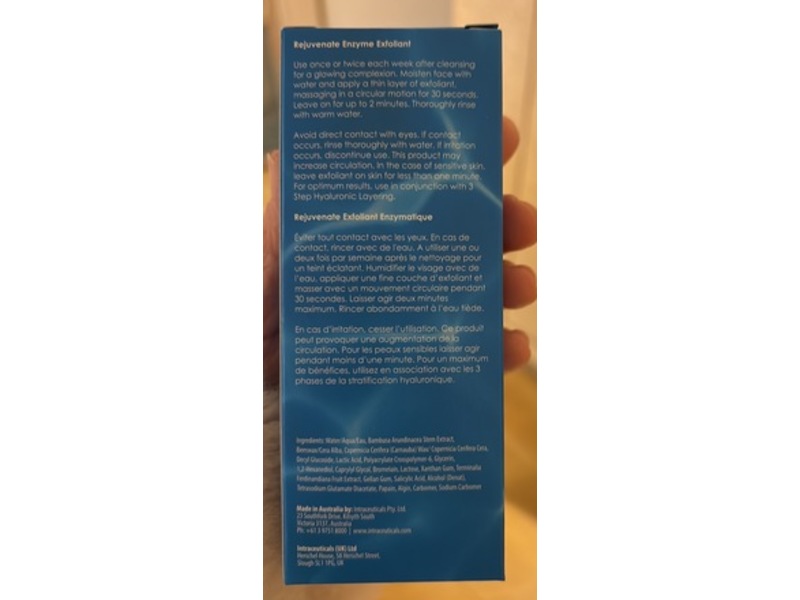 Intraceuticals Rejuvenate Enzyme Exfoliant, 2.02 fl oz/60 mL