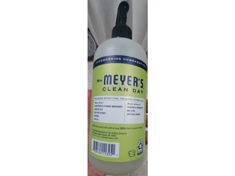 Mrs. Meyer's Clean Day Hand Soap, Lemon Verbena Scent, 16 fl oz/473 mL