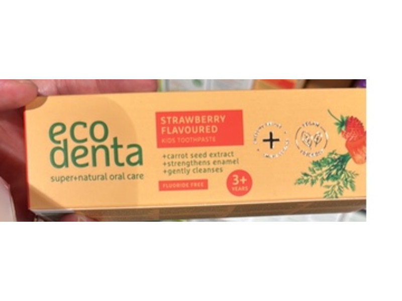 Ecodenta Super+Natural Oral Care Kids Toothpaste, Strawberry Flavored, 75 mL