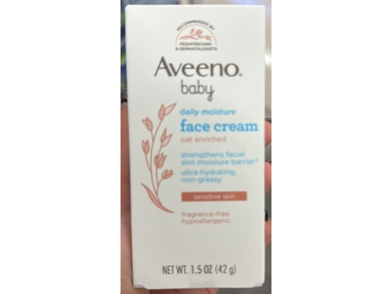 Aveeno Baby Daily Moisture Face Cream, 1.5 oz/42 g