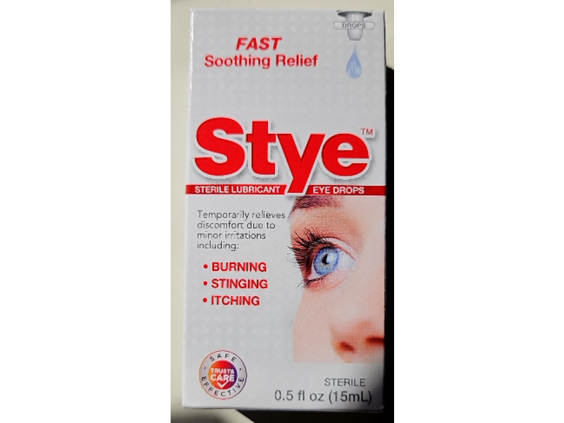Stye Fast Soothing Relief Sterile Lubricant Eye Drops, 0.5 fl oz/15 mL